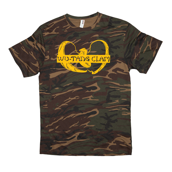 Wu-Tang Clam Camo T-Shirt, Funny 90s Hip Hop Gift - punpantry