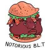 Notorious BLT T-Shirt - Biggie Smalls Funny Bacon Lover Hip Hop Punny Gift - punpantry