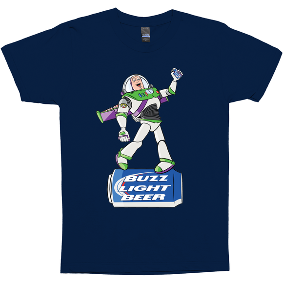 Buzz Light Beer - Toy Story Funny Party T-Shirt Gift - punpantry