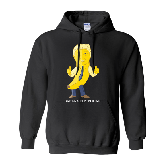 Banana Republican Hooded Sweatshirt - punpantry