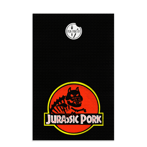 Jurassic Pork Dish Towel - punpantry