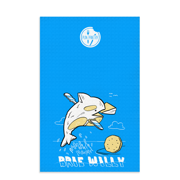 Brie Willy Dish Towel - punpantry