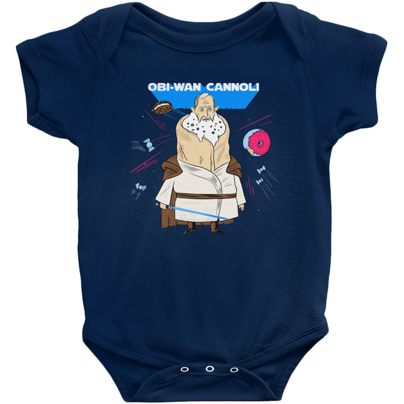 Obi-Wan Cannoli Baby Onesie - punpantry