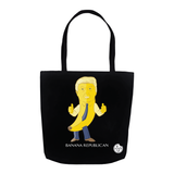Banana Republican Tote Bag (Black) - punpantry