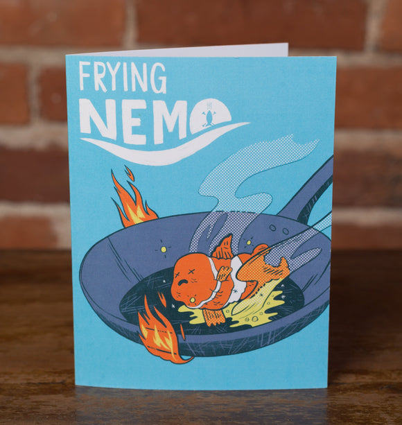 Frying Nemo Greeting Card - punpantry