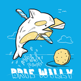 Brie Willy Greeting Card - (Blank Inside) - punpantry