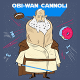 Obi-Wan Cannoli Greeting Card - punpantry
