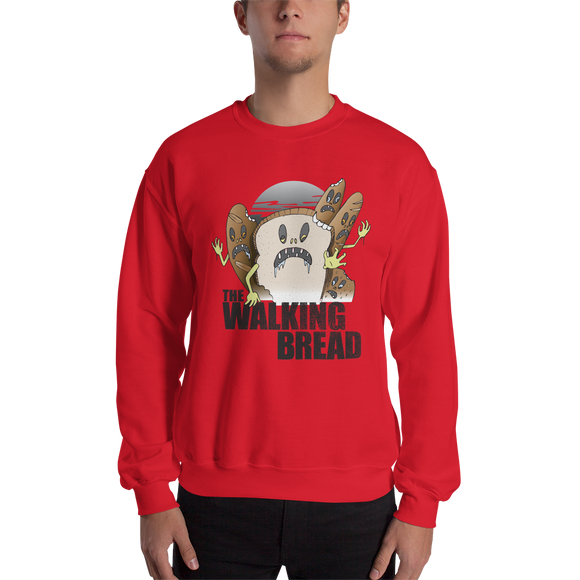The Walking Bread Crewneck Sweatshirt - punpantry